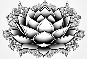 lotus flower tattoo idea