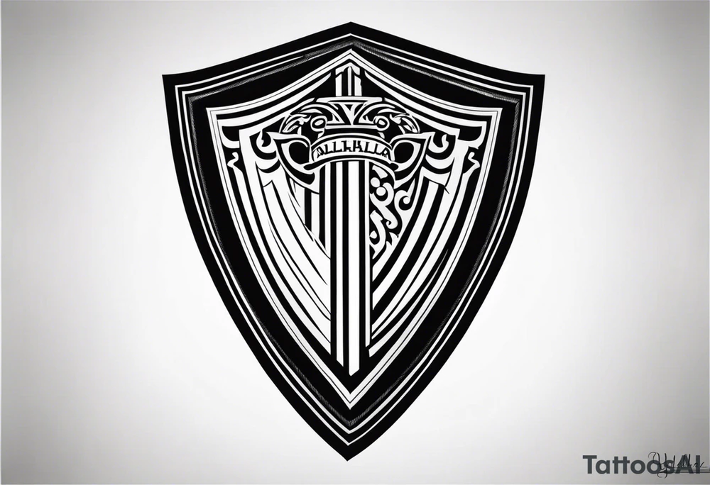 Valhalla shield tattoo idea