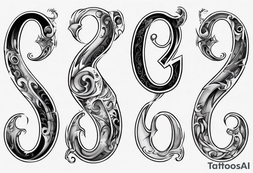 number 9 right side up and upside down connected tattoo black and grey on inside forearm 9:16 aspect ratio tattoo idea
