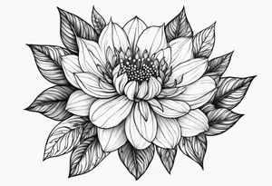 may birth flower, december birth flower and july birth flower tattoo idea