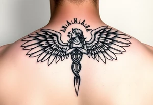 Archangel, seraphim, biblically accurate tattoo idea