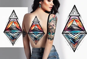 simple triangle tattoo idea