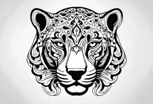 Jaguar head tattoo idea