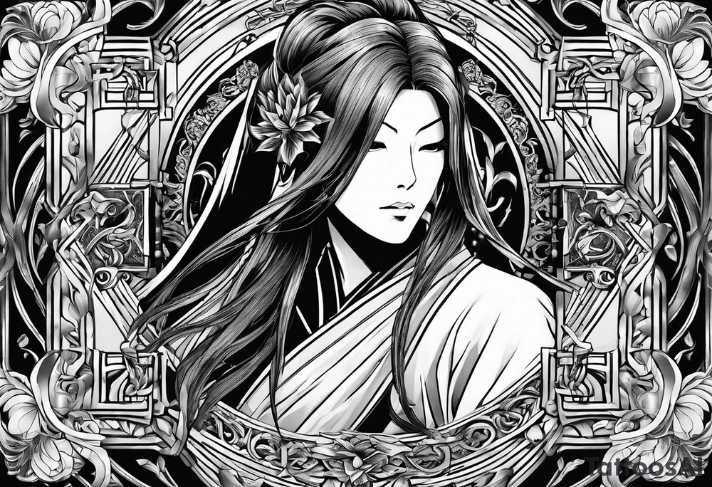 the letters aizen in old English tattoo idea