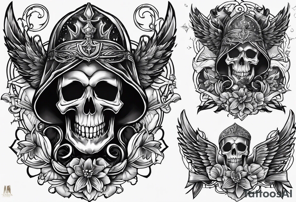 Necromancer small tattoo idea