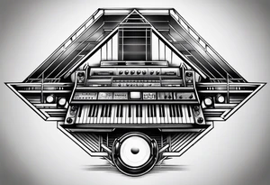 Truss, music, mix stadion, faders tattoo idea