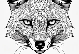 fox eyes tattoo idea
