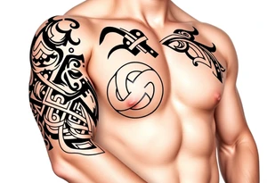 tibetan endless knot tattoo idea