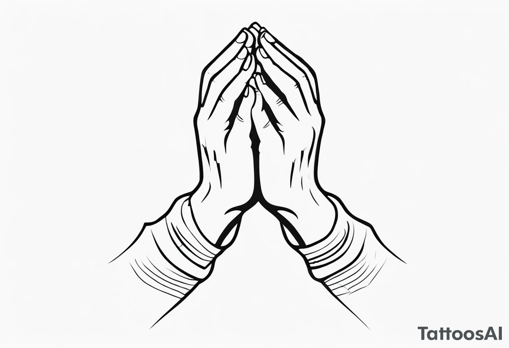 PRAYING HAND tattoo idea