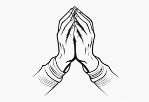 PRAYING HAND tattoo idea