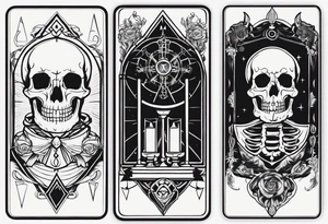 Hierophant skeleton 
tarot card tattoo idea