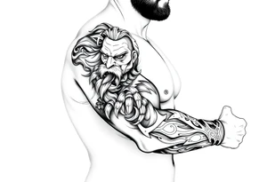 Nordic viking tattoo idea