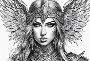 Arch angel warrior tattoo idea
