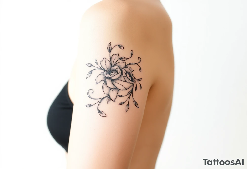 Woman’s body tattoo idea