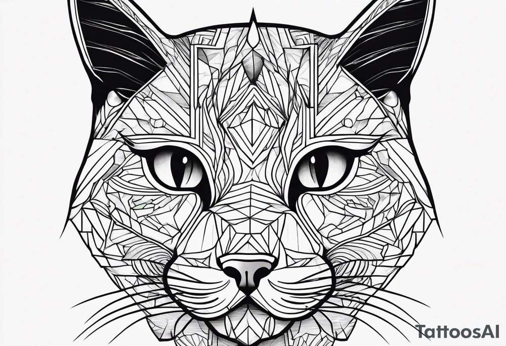 Black Cat tattoo idea
