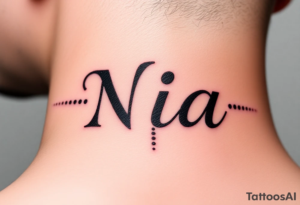 name Nia tattoo idea