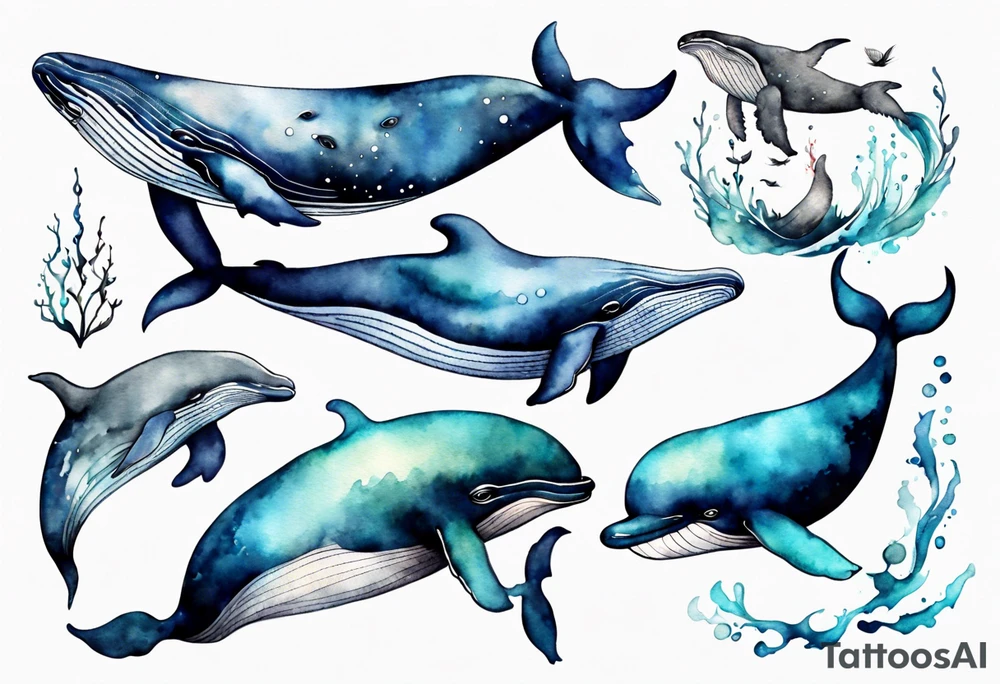 Whale tattoo idea