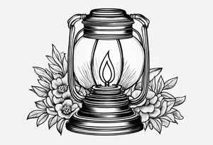 Lamp of florence nightingale tattoo idea