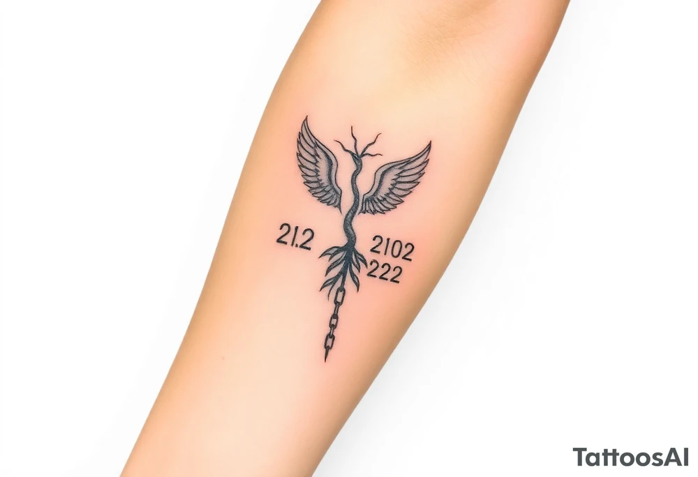 I would like a tattoo that symbolizes my journey of recovery and personal transformation. It should reflect my struggle with addiction and my rebirth after a coma on February 21, followed by being taken off life support on February 22, which I consider my second birthday.
Key elements to include:
- A symbol of rebirth (such as a phoenix or tree).
- Chains or barriers broken to represent freedom from addiction and dependencies.
- Subtle incorporation of the dates "21.02" and "22.02".
- Emphasis on self-love, inner strength, and the journey of life.
I prefer a minimalist style that conveys meaning and dignity. tattoo idea