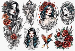 Woman tattoo idea