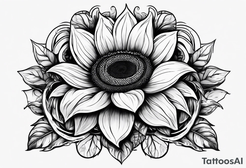 infinity symbol with Sunflower 
I tattoo idea