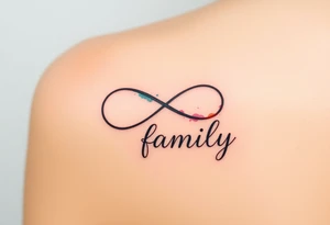 Infinity Cursive Writen A flowing infinity symbol intertwined with the word