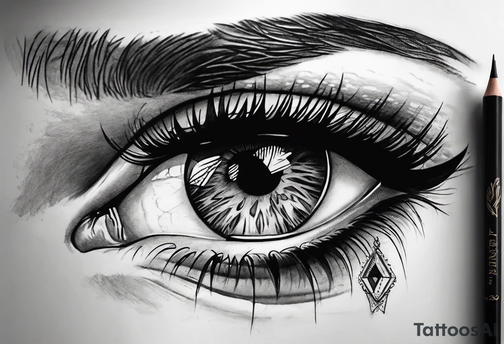 Tattoo that include women eye and panther eye tattoo idea Tattoo that include women eye and panther eye tattoo idea