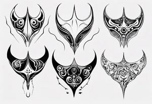 Manta ray tattoo idea