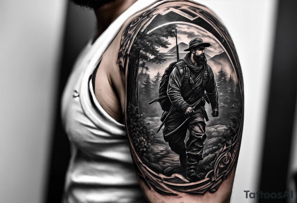 Rucking, brotherhood, shadows, fitness, GrowRuck tattoo idea