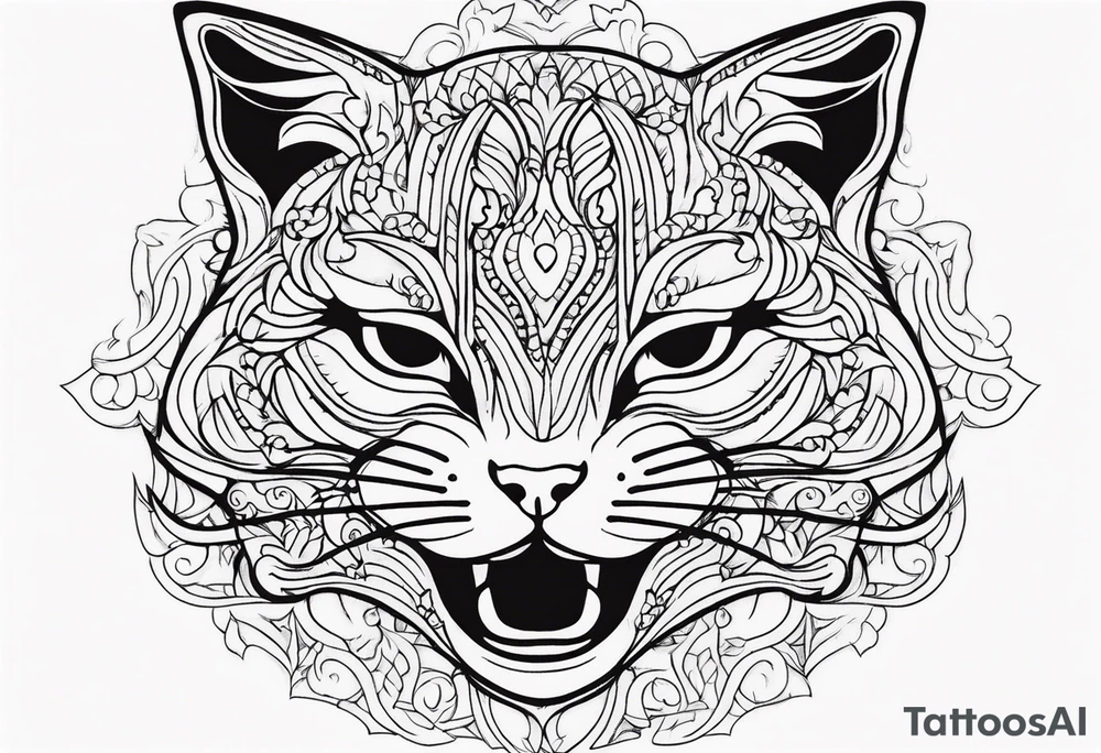 Cat meow tattoo idea
