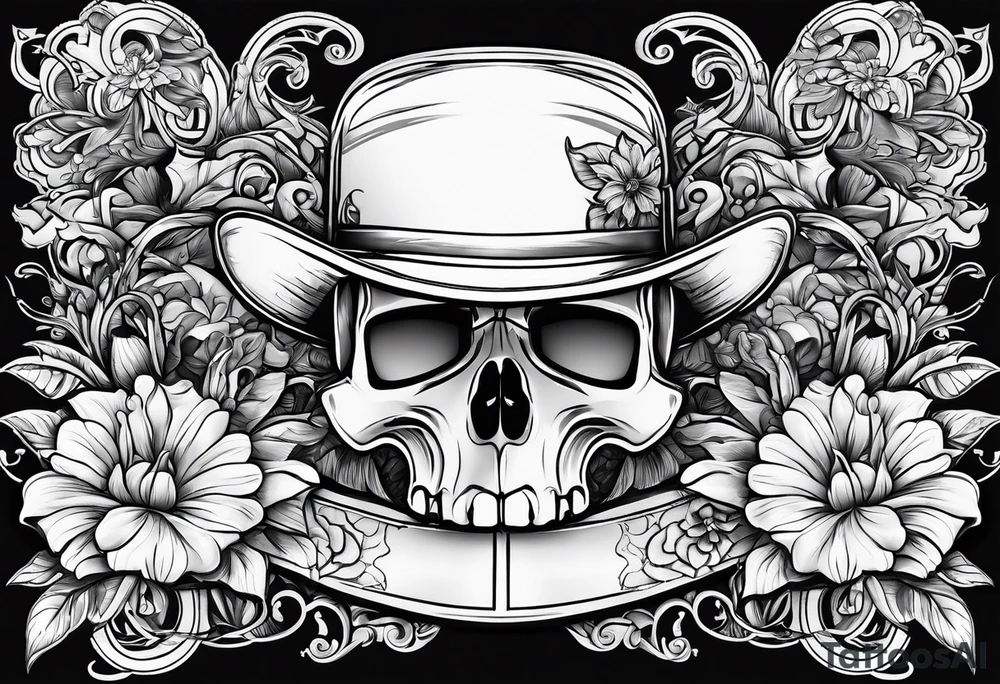 mechanic flowers tattoo idea