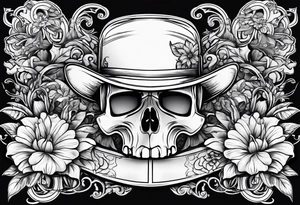 mechanic flowers tattoo idea