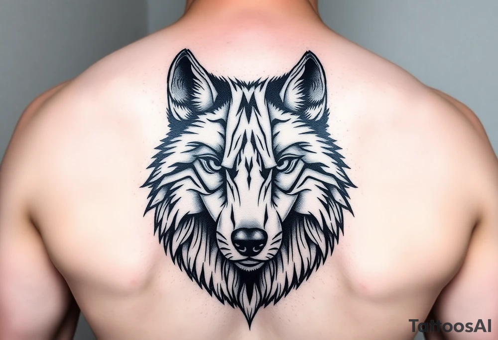 Wolf tattoo idea