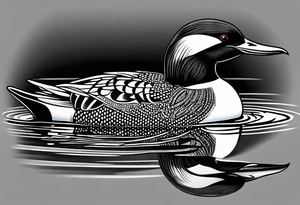 native loon tattoo idea