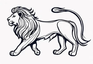 zodiac sign symbol leo tattoo idea