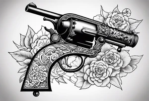 Flintlock pistol tattoo idea