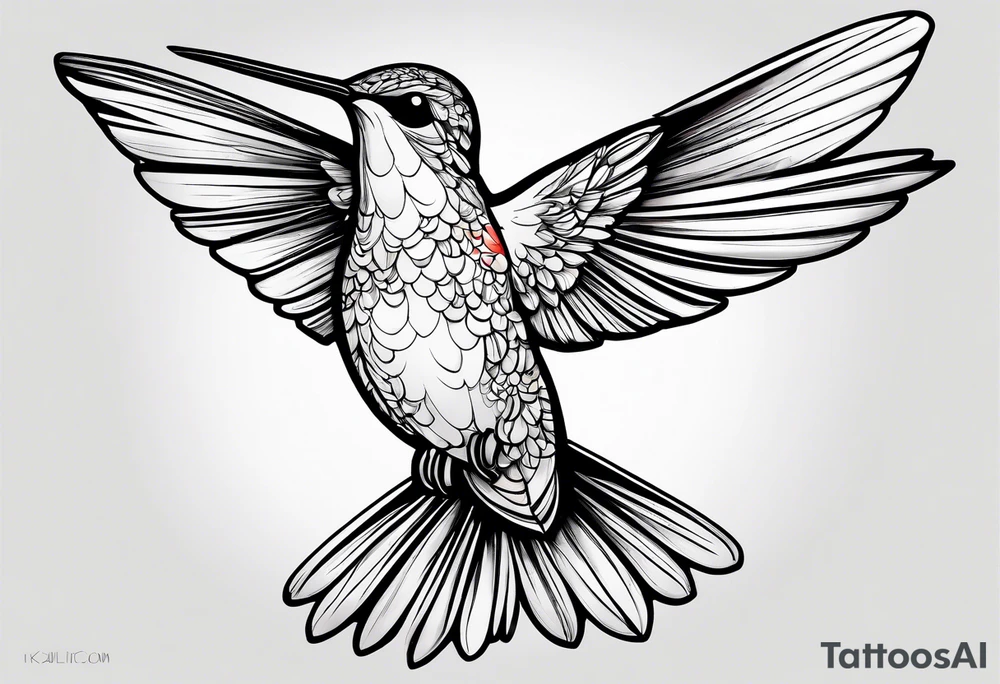 hummingbird tattoo idea