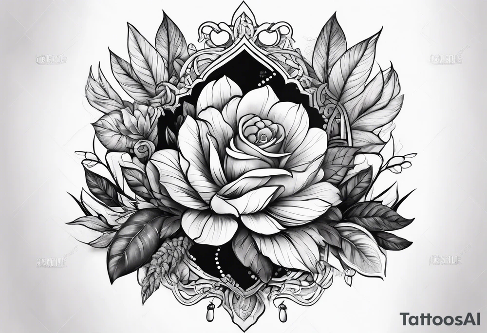 nature sleeve elements for forearm tattoo idea