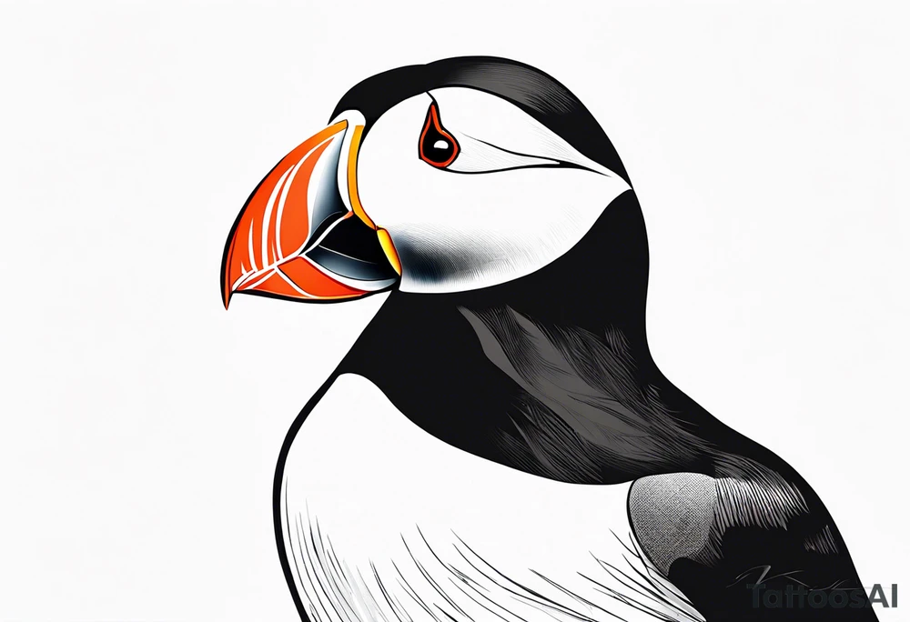 Puffin tattoo idea