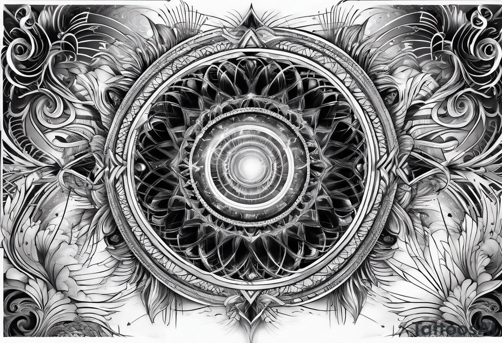 electromagnetic wave, diffraction phenomena, physics tattoo idea