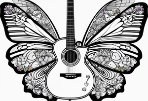 Guitar, butterfly, rainbow, buzz lightyear tattoo idea