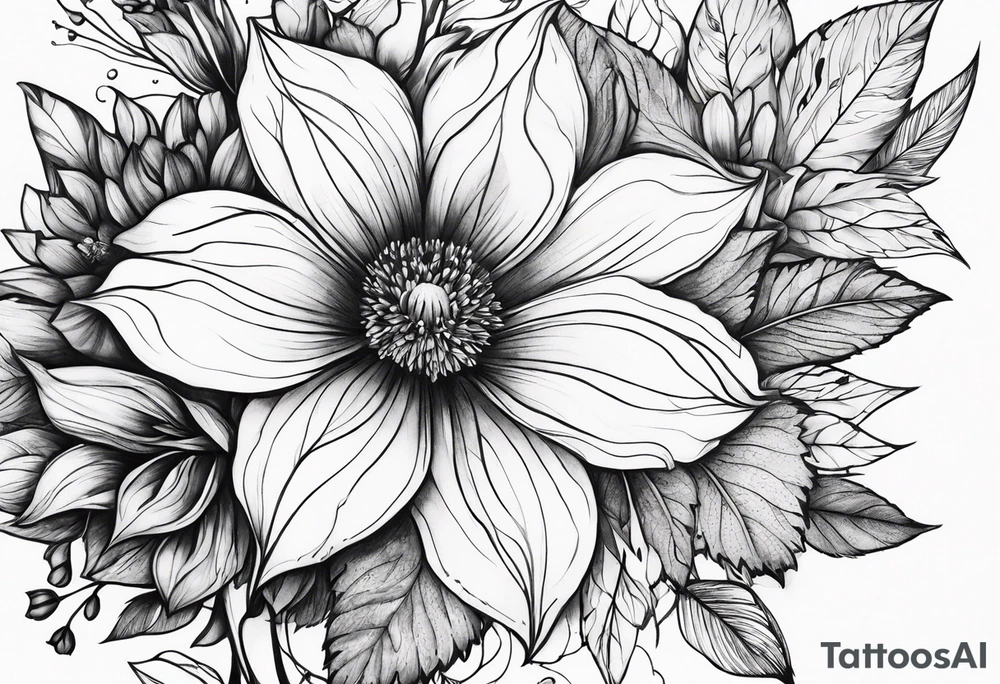 Iwant to make my idea flowers tattoo idea