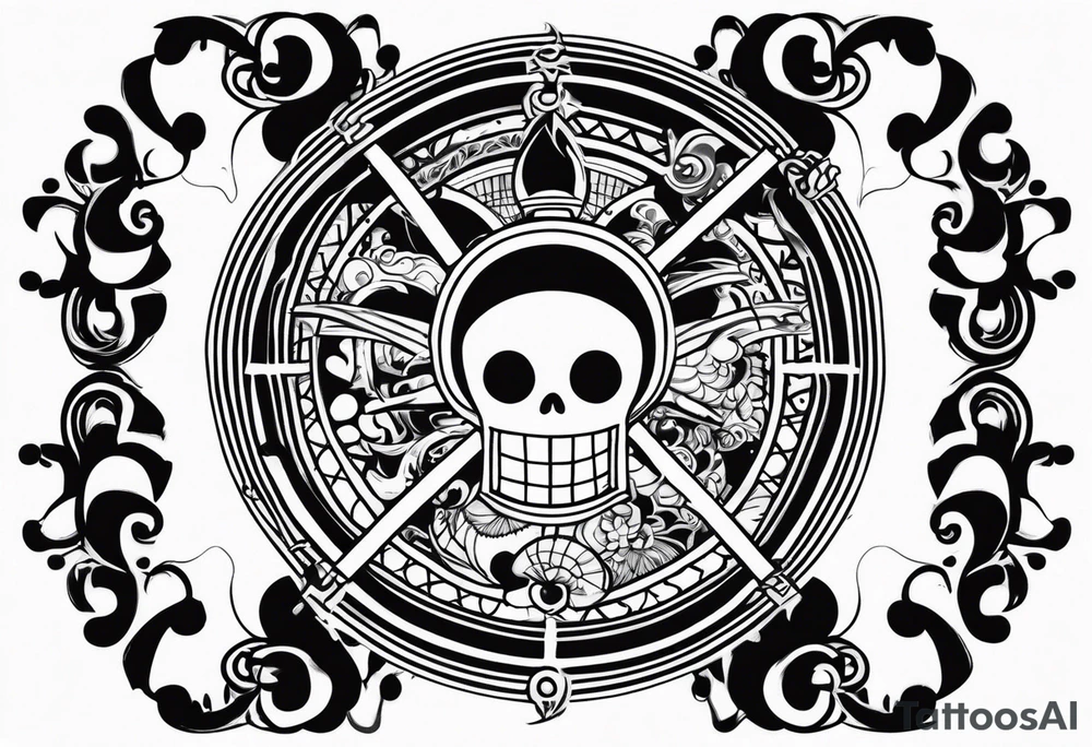 Once piece luffy tattoo idea