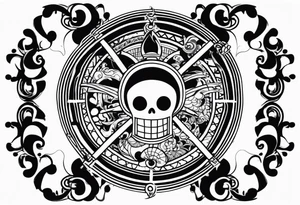 Once piece luffy tattoo idea