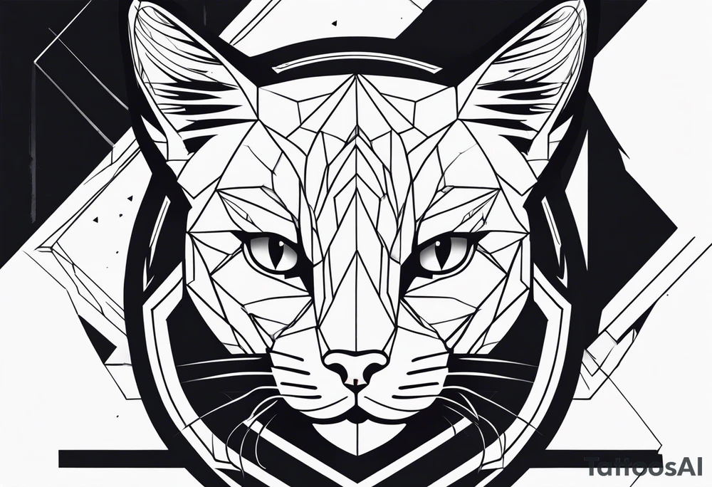 Black Cat tattoo idea