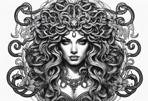 Dark, evil, medusa tattoo idea