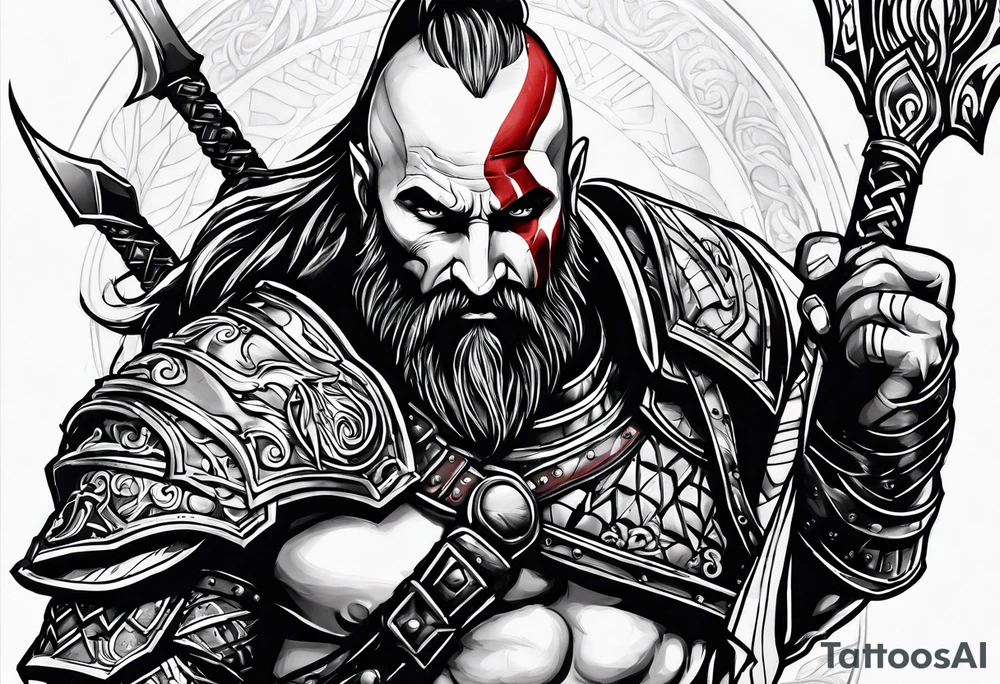 Ares God of War tattoo idea