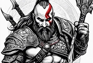 Ares God of War tattoo idea