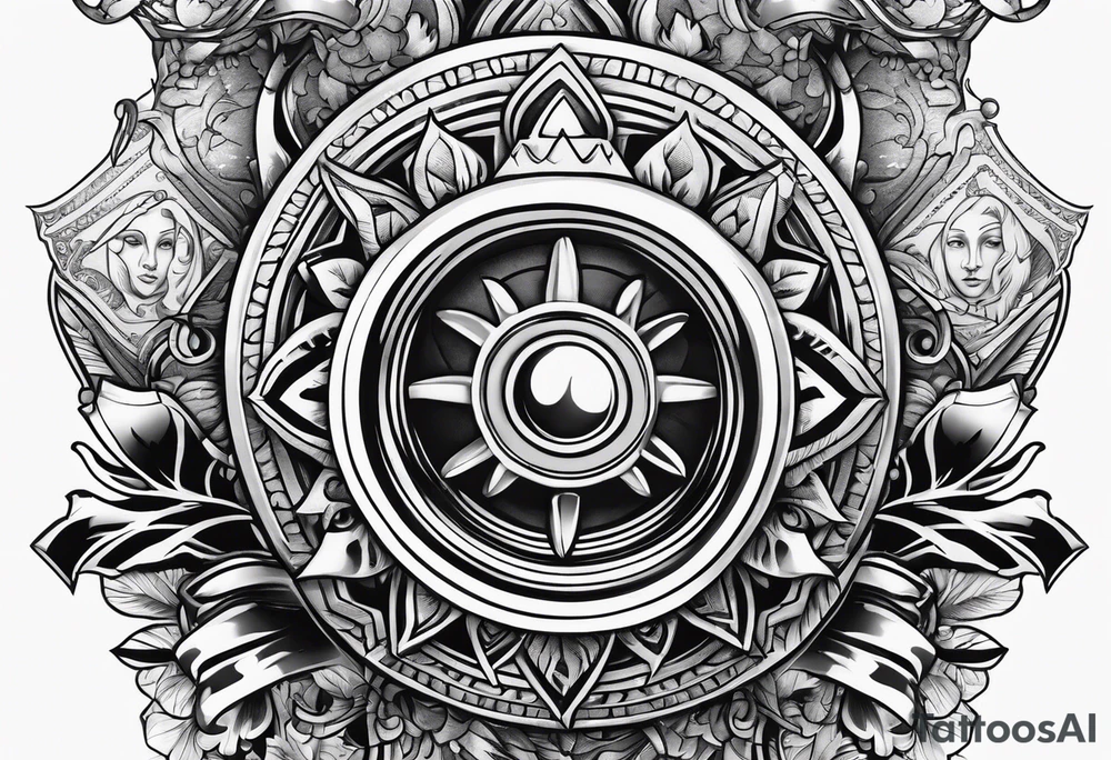 Gear knob and money and fire tattoo idea