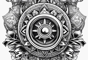 Gear knob and money and fire tattoo idea